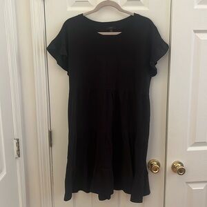 J.Crew tiered dress in broken-in jersey